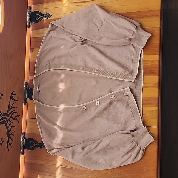 lalavon neutral cardigan and tank set size M/L Soft Closet Staple Coord Set - Picture 12 of 16